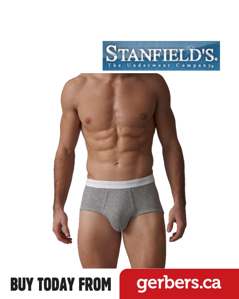 Standfield's Men's 6-Pack Cotton Brief Underwear Black, Size X-Large
