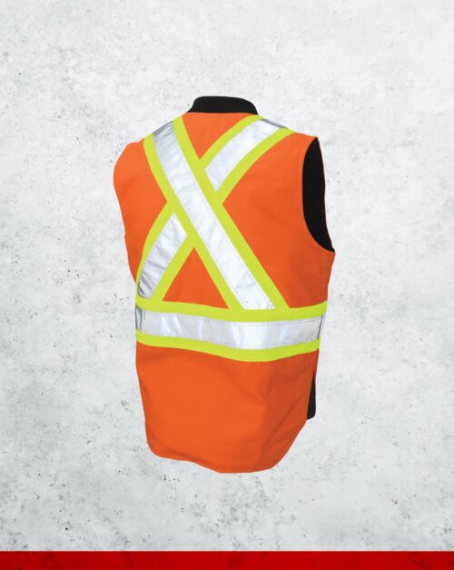 Tough Duck Insulated Cotton Duck Safety Vest - Image 3